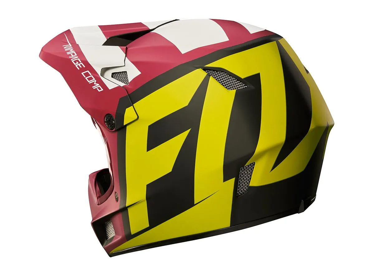 Fox Racing Rampage Comp Creo Full Face Helmet - Yellow-Black
