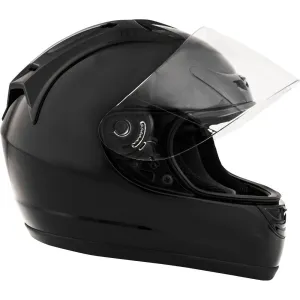 Fuel Helmets SH-FF0017 Full Face Helmet, Gloss Black, X-Large