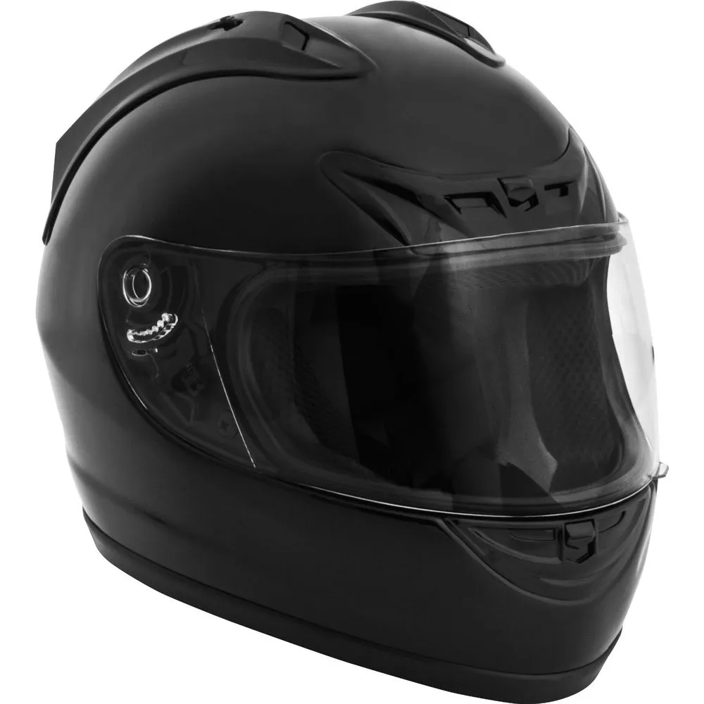 Fuel Helmets SH-FF0017 Full Face Helmet, Gloss Black, X-Large