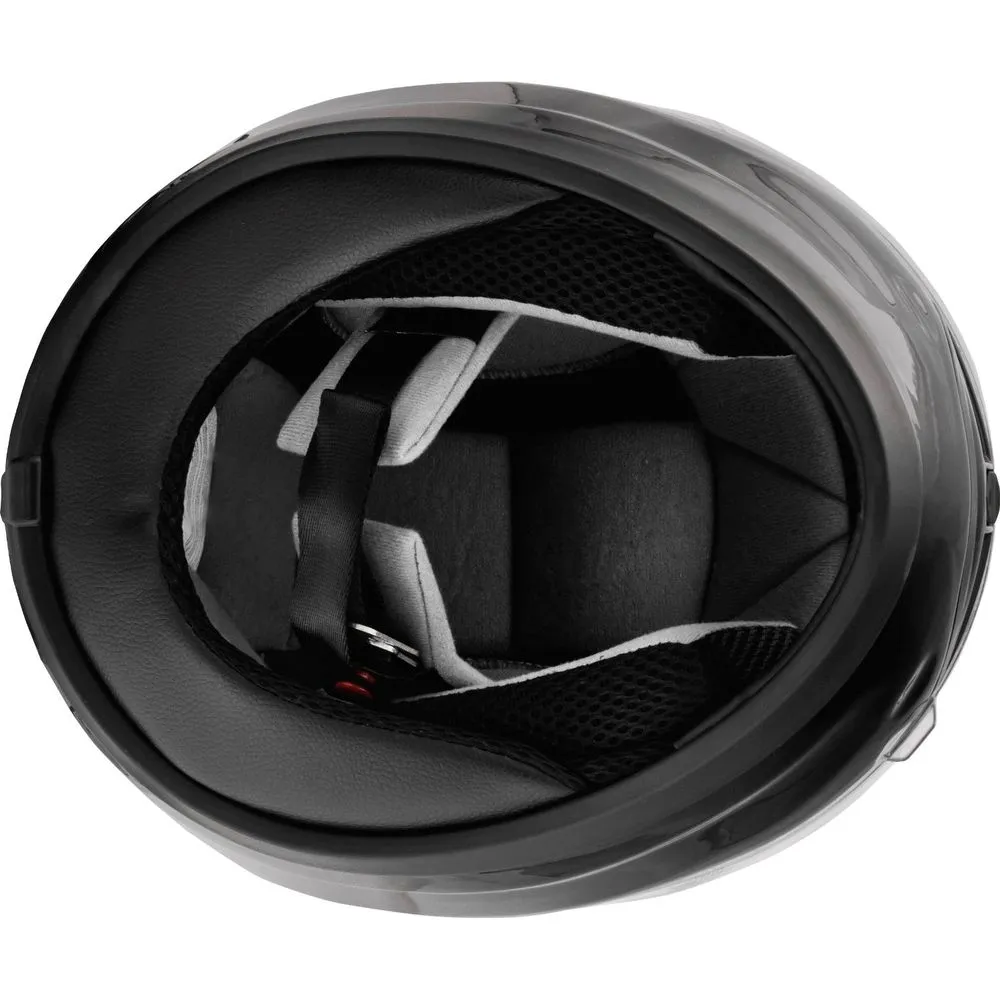 Fuel Helmets SH-FF0017 Full Face Helmet, Gloss Black, X-Large