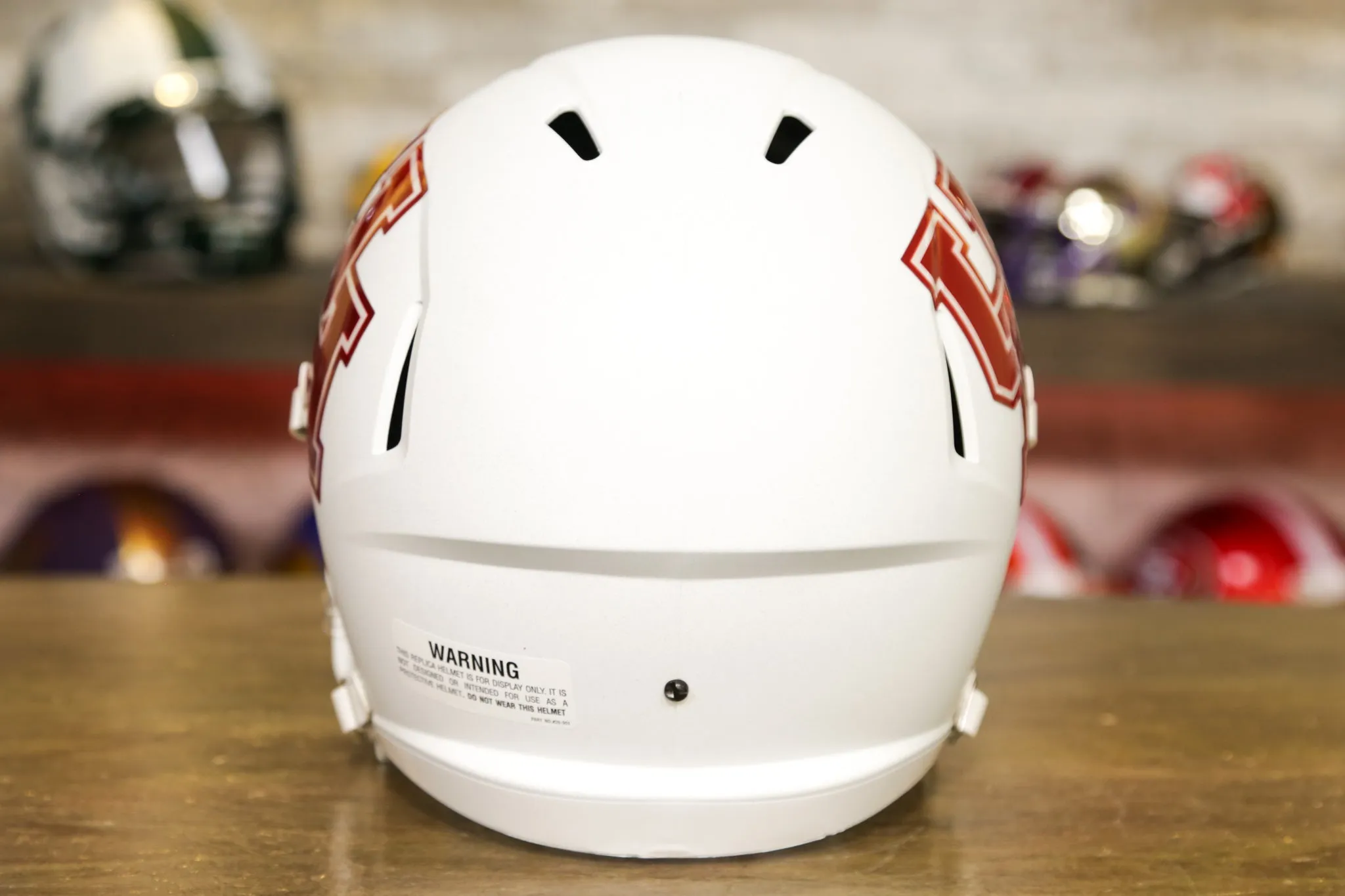 Houston Cougars Riddell Speed Display Helmet - Matte White