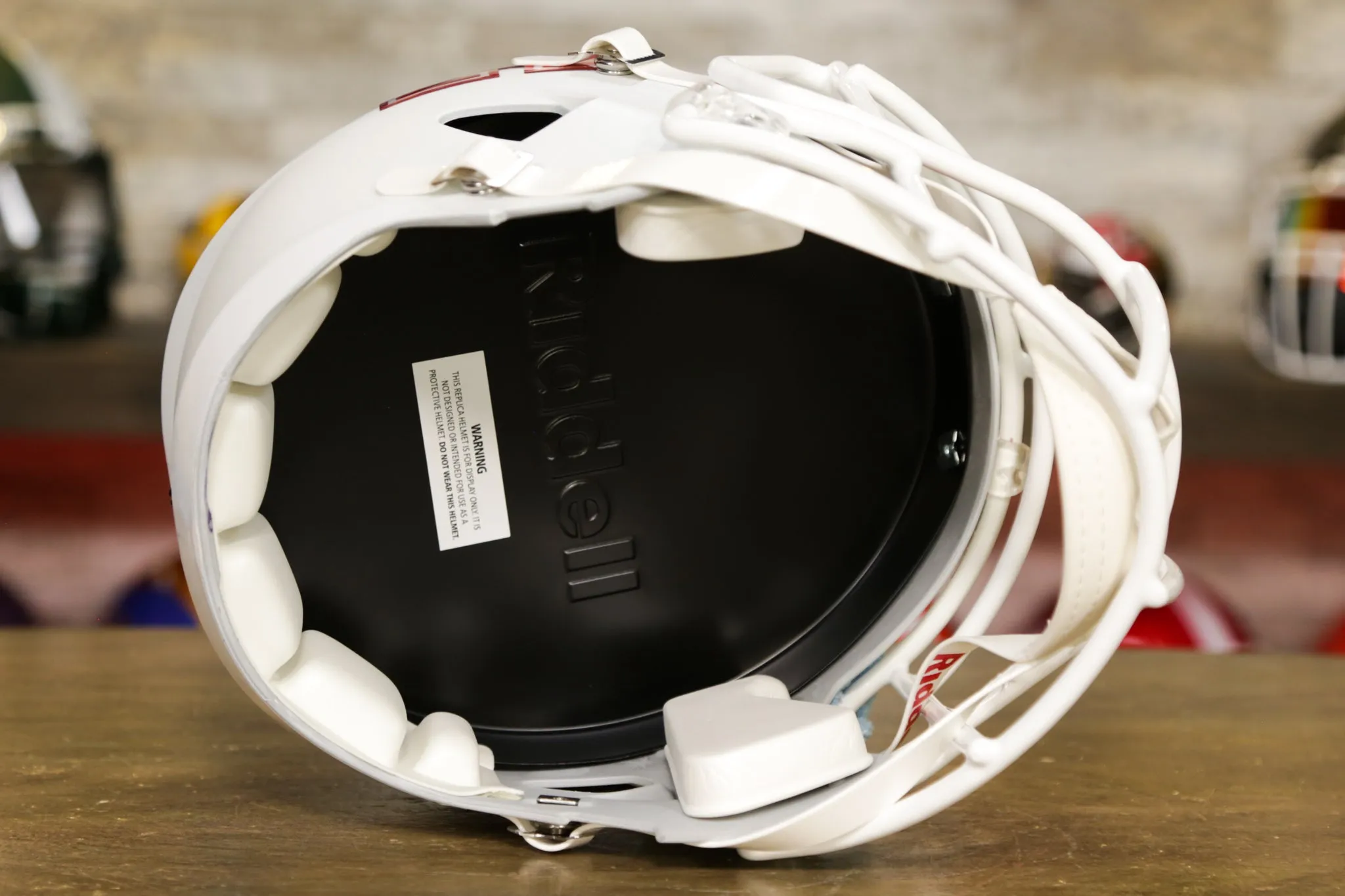 Houston Cougars Riddell Speed Display Helmet - Matte White