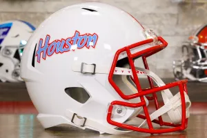 Houston Cougars Riddell Speed Display Helmet - Script