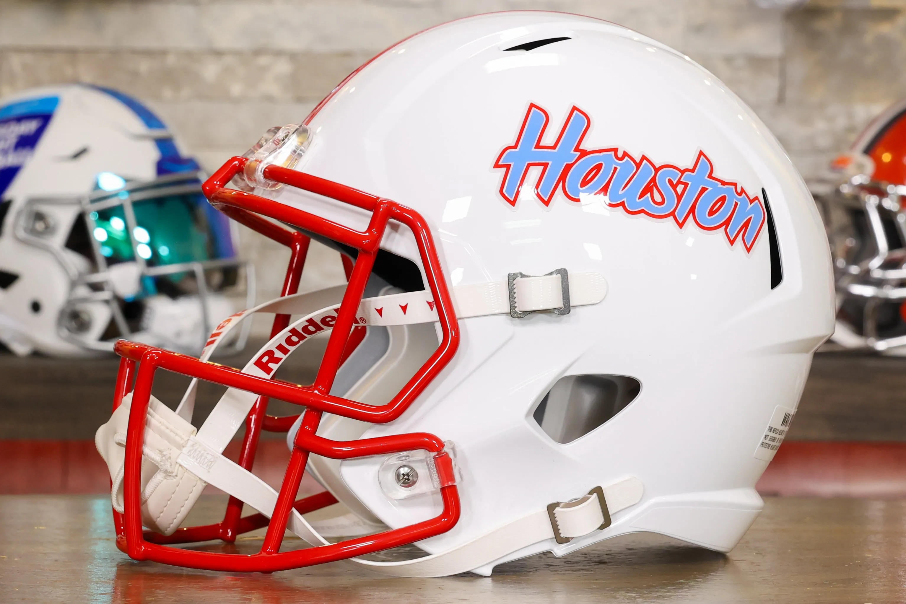 Houston Cougars Riddell Speed Display Helmet - Script