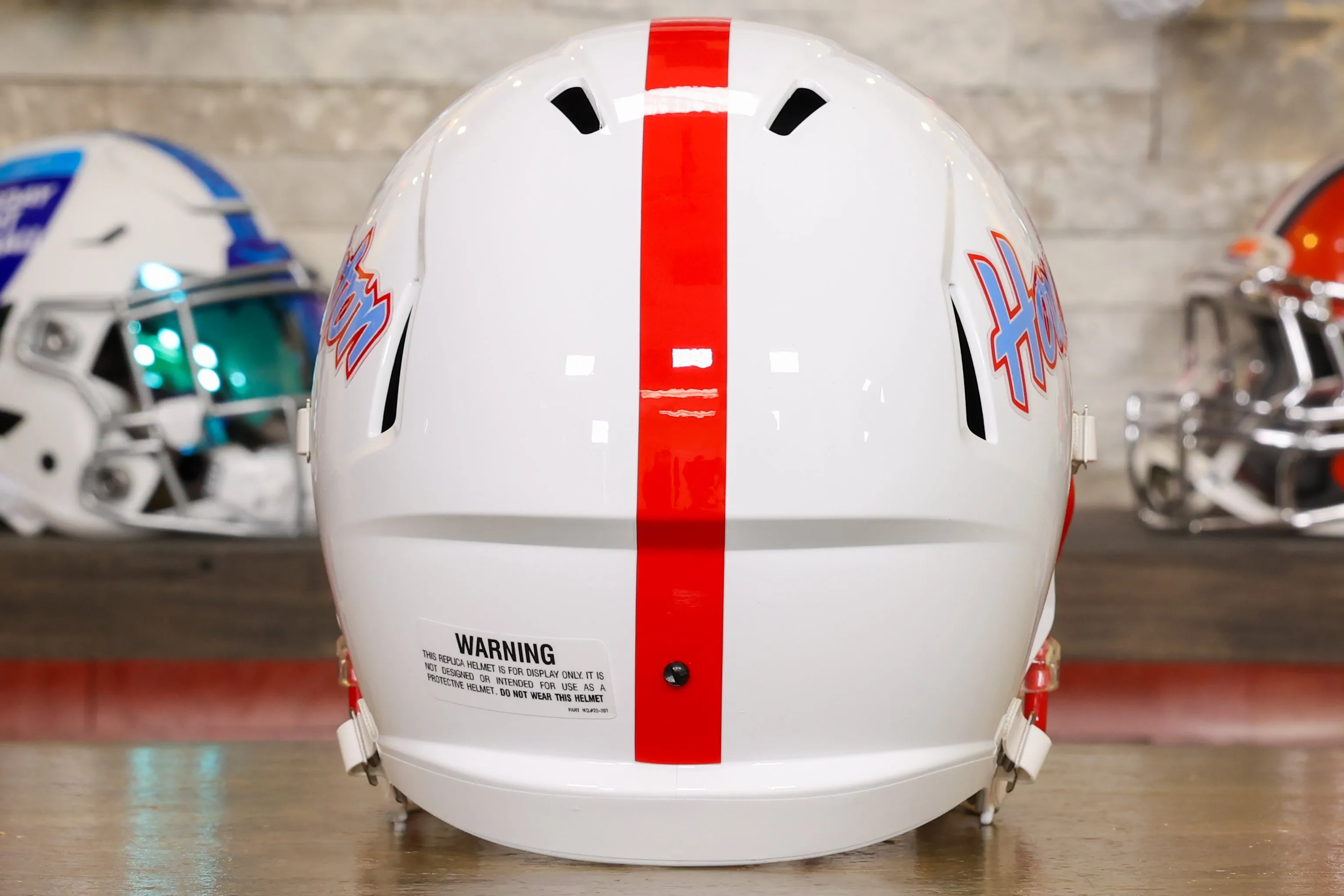 Houston Cougars Riddell Speed Display Helmet - Script