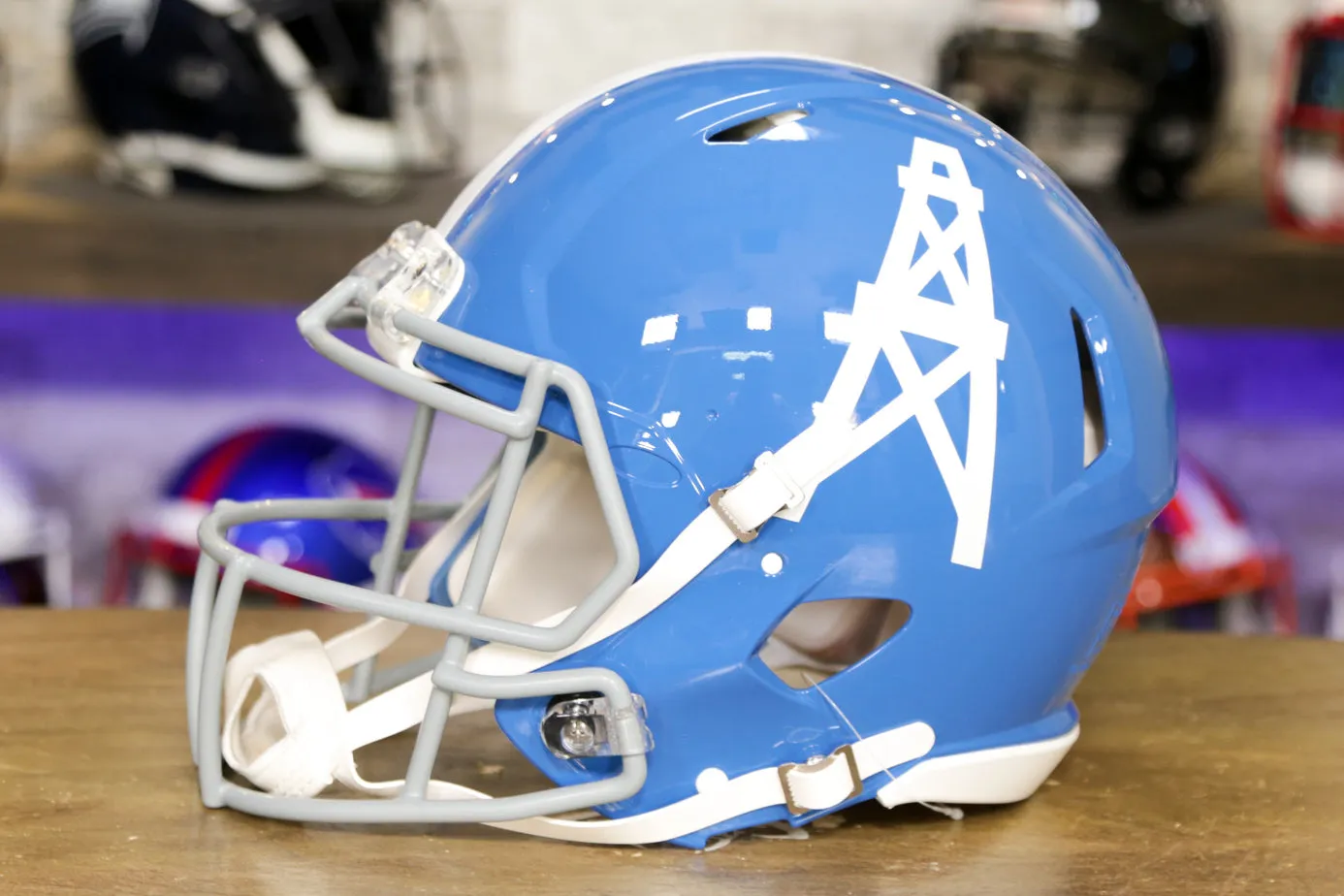 Houston Oilers Riddell Speed Authentic Helmet - 1960-1962 Throwback