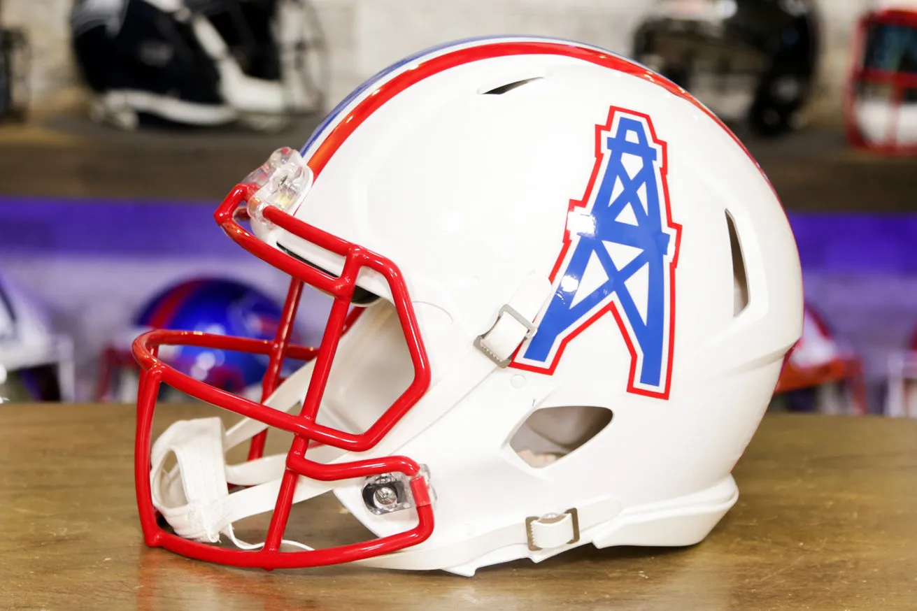 Houston Oilers Riddell Speed Authentic Helmet - 1981-1998 Throwback