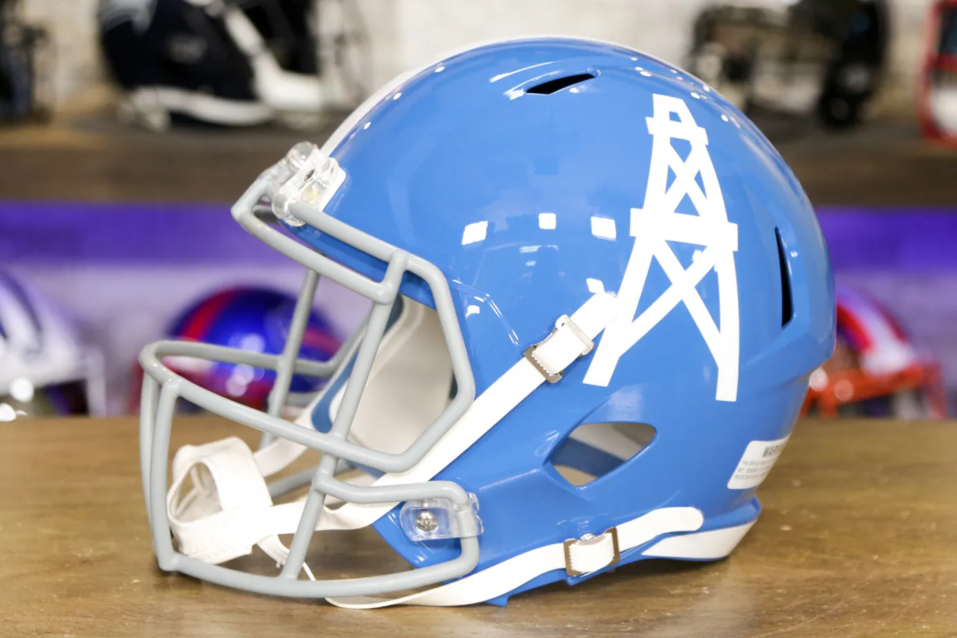 Houston Oilers Riddell Speed Display Helmet - 1960-1962 Throwback