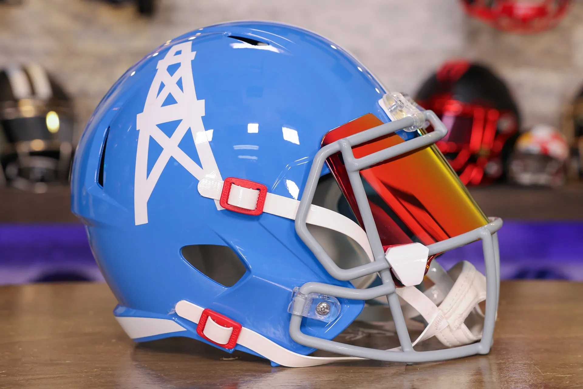 Houston Oilers Riddell Speed Display Helmet - GG Edition 00222