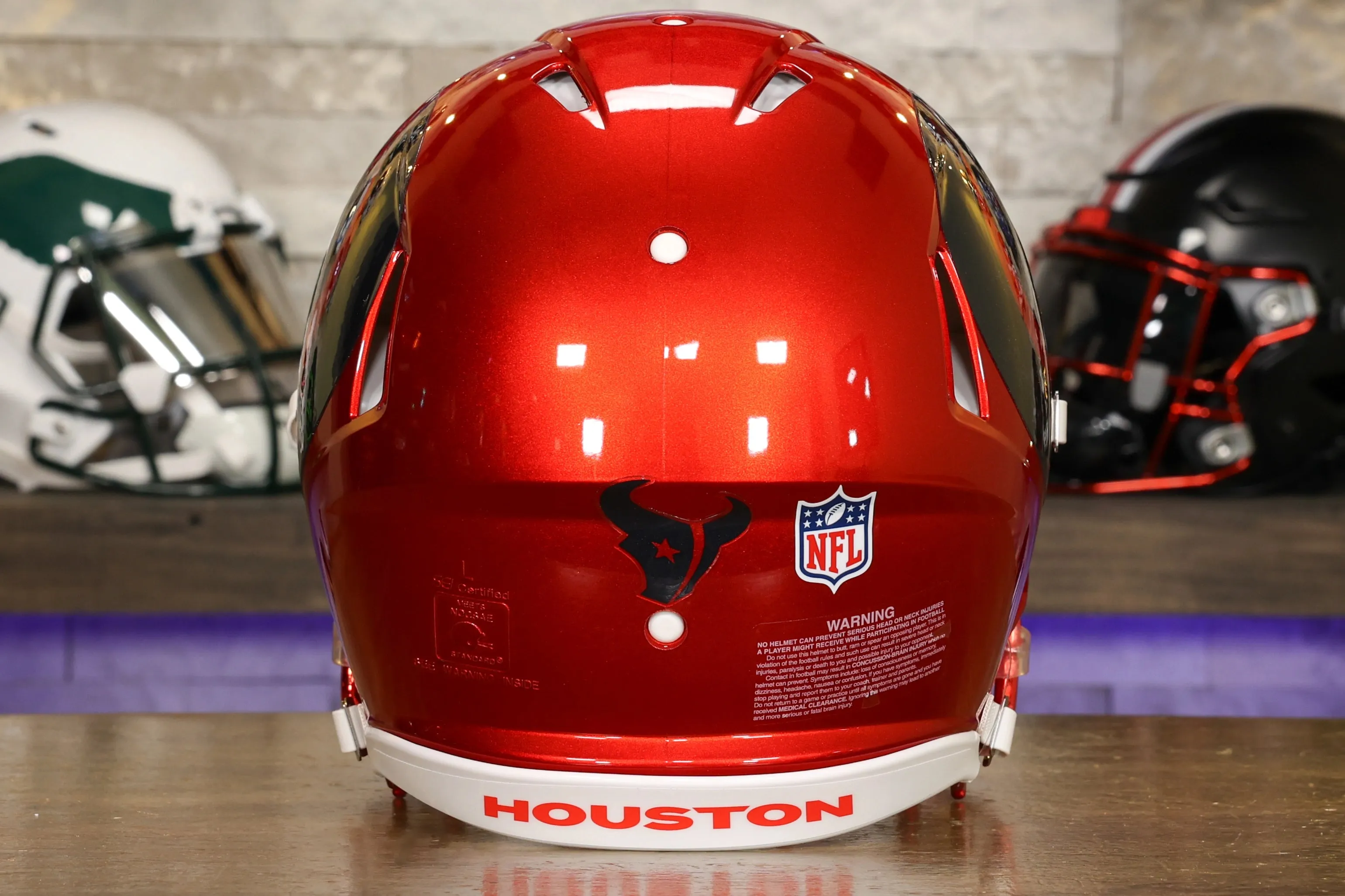 Houston Texans Riddell Speed Authentic Helmet - Battle Red Alternate