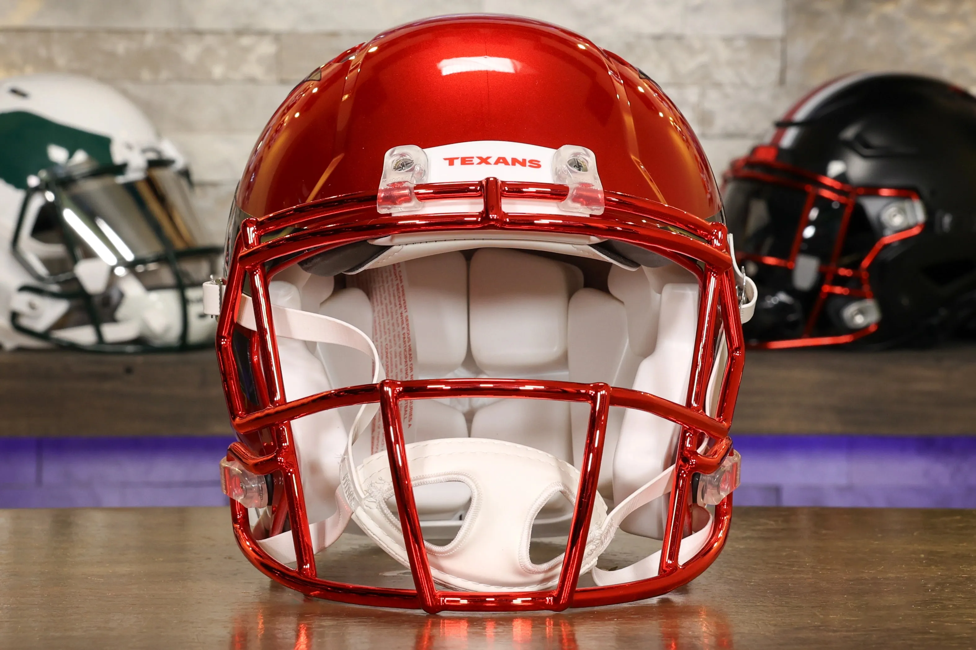 Houston Texans Riddell Speed Authentic Helmet - Battle Red Alternate