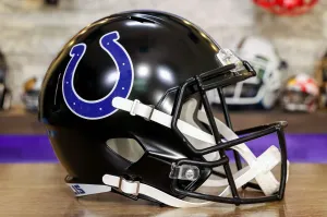 Indianapolis Colts Riddell Speed Display Helmet - Black Alternate
