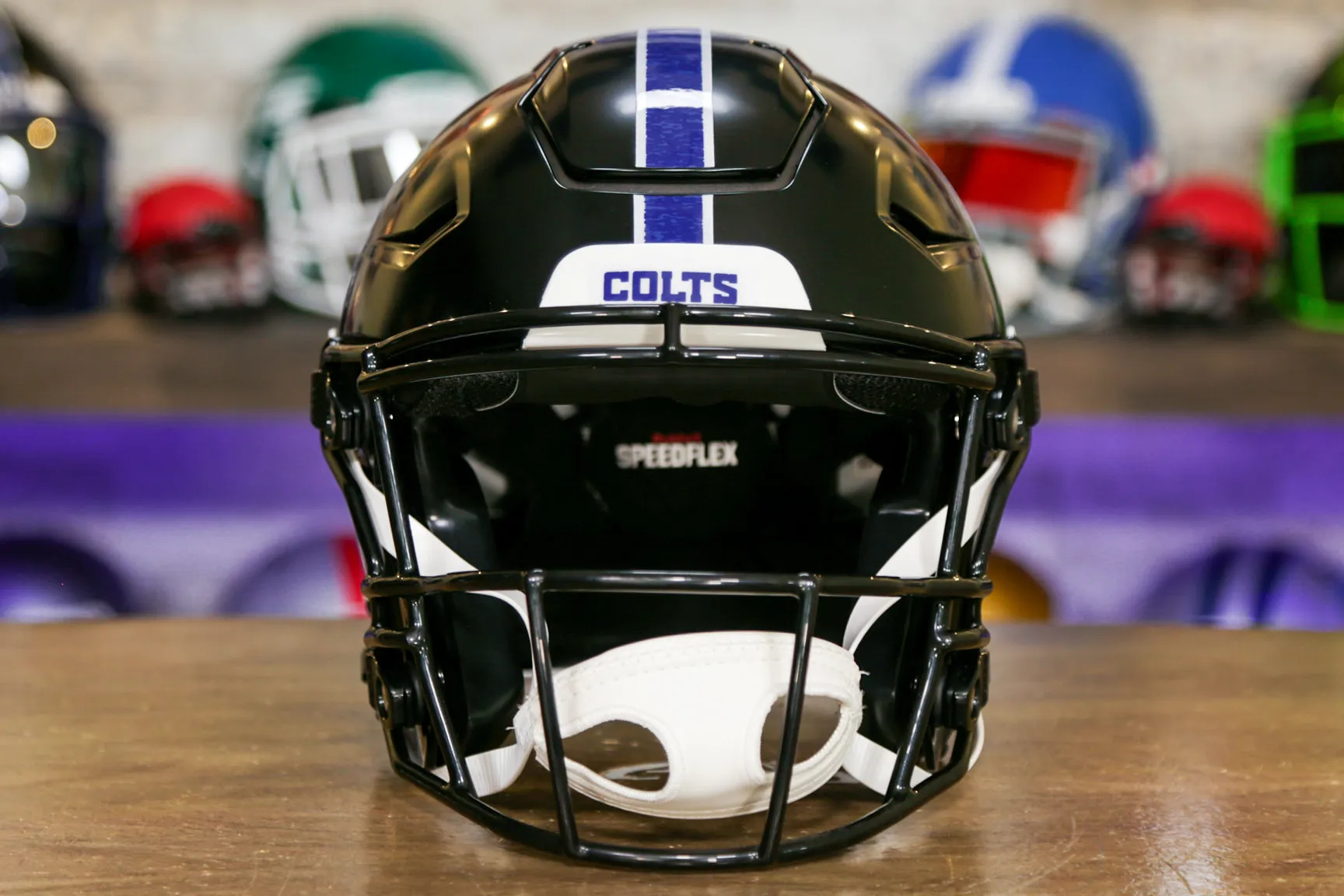 Indianapolis Colts Riddell SpeedFlex Helmet - Black Alternate