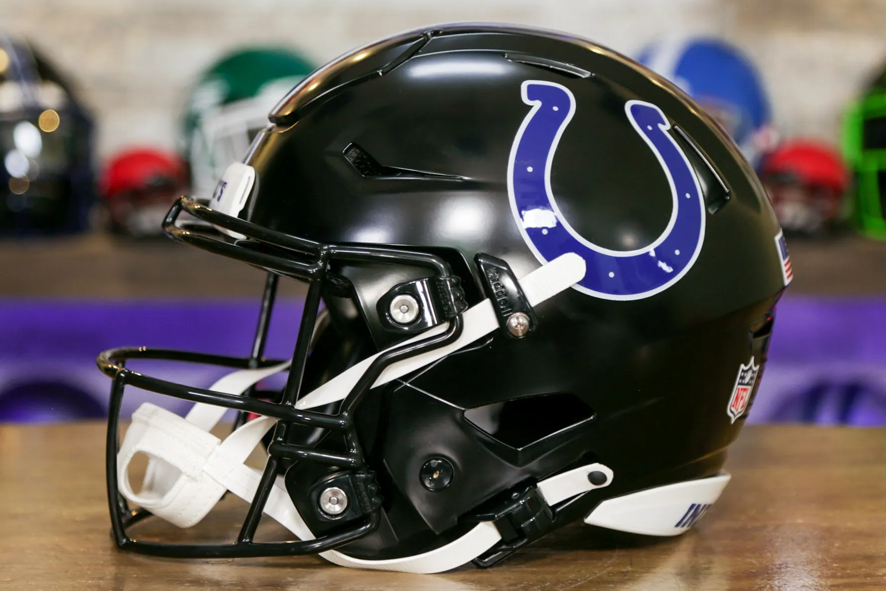 Indianapolis Colts Riddell SpeedFlex Helmet - Black Alternate
