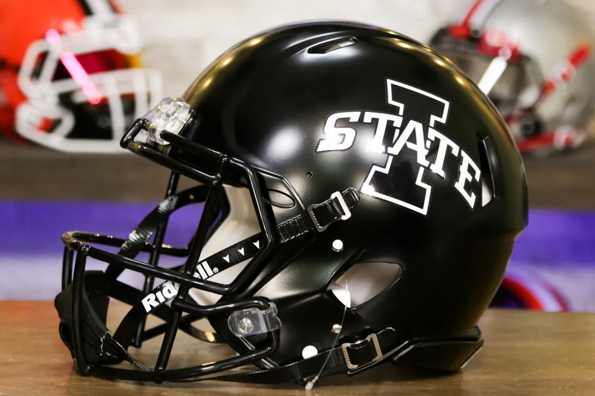 Iowa State Cyclones Riddell Speed Authentic Helmet - Matte Black