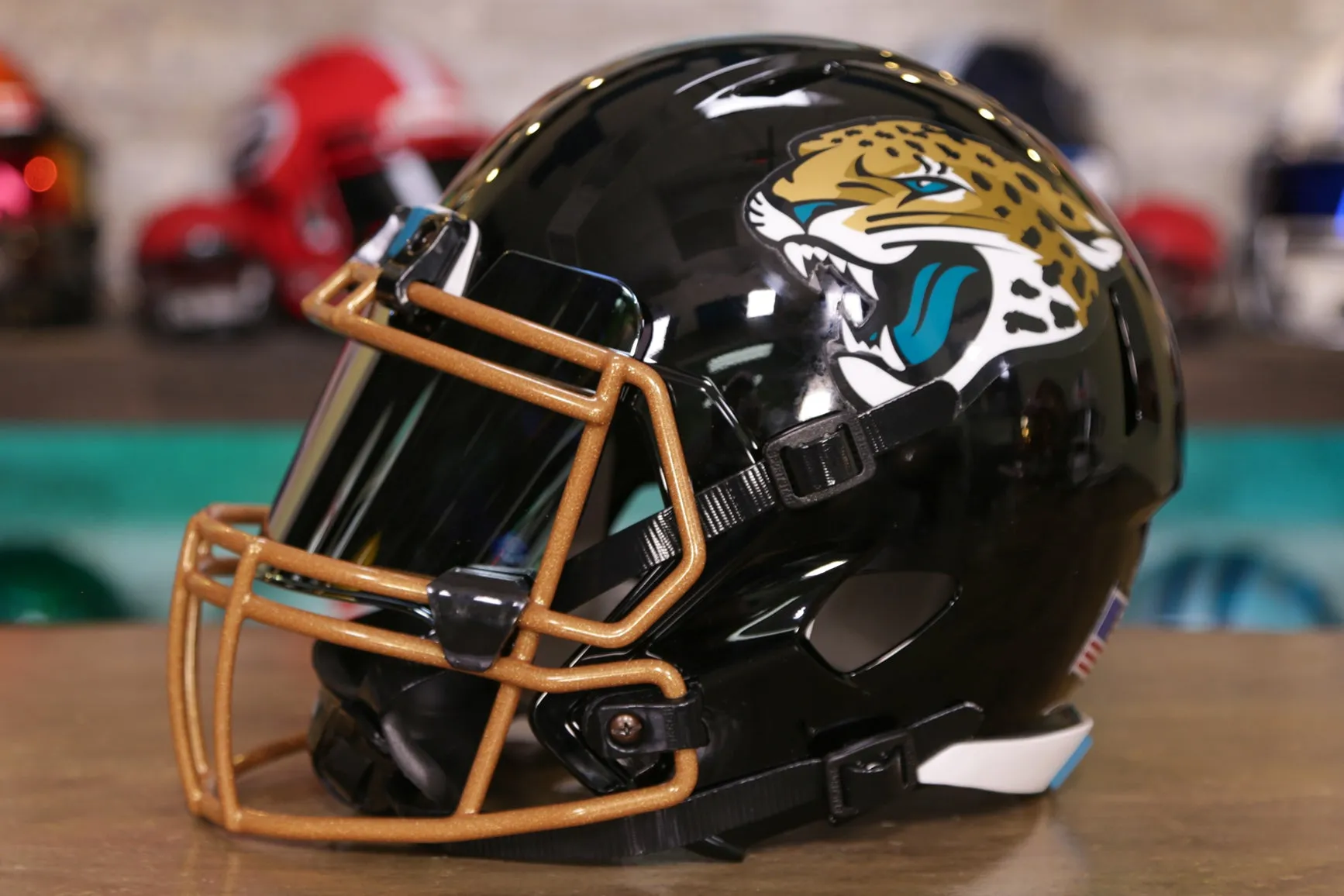 Jacksonville Jaguars Riddell Speed Display Helmet - GG Edition 00274