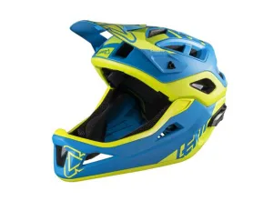 Leatt DBX 3.0 Enduro Full Face Helmet - Blue-Lime