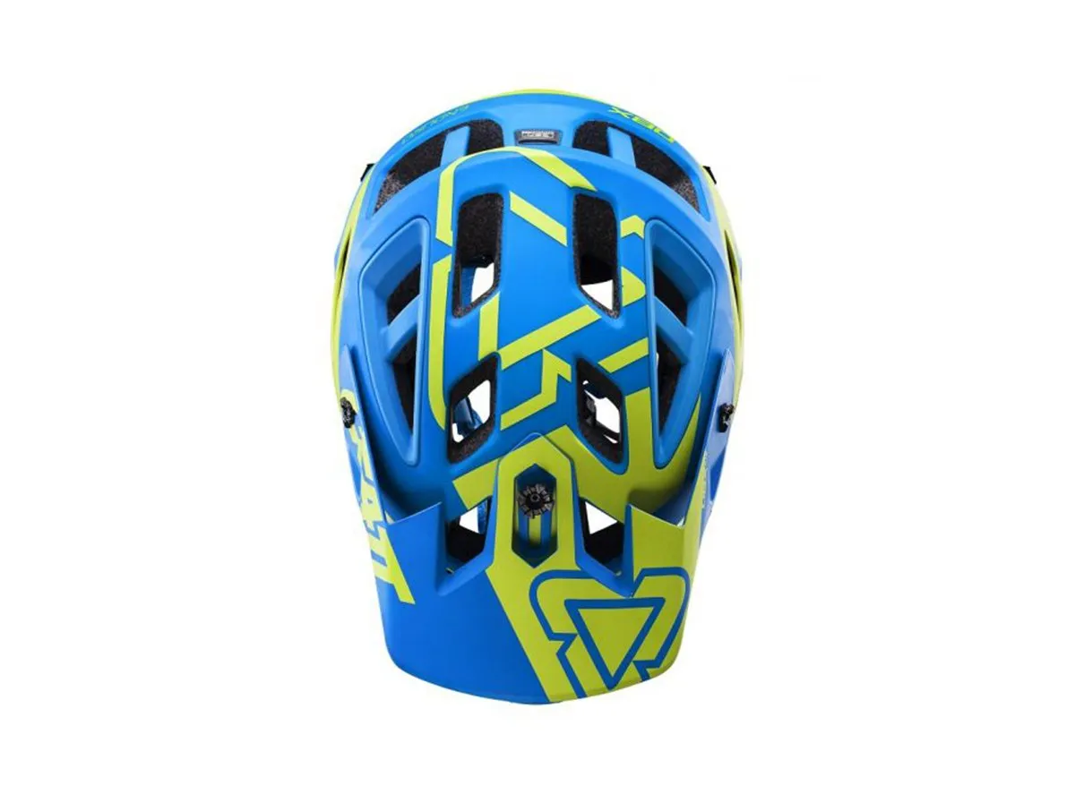Leatt DBX 3.0 Enduro Full Face Helmet - Blue-Lime