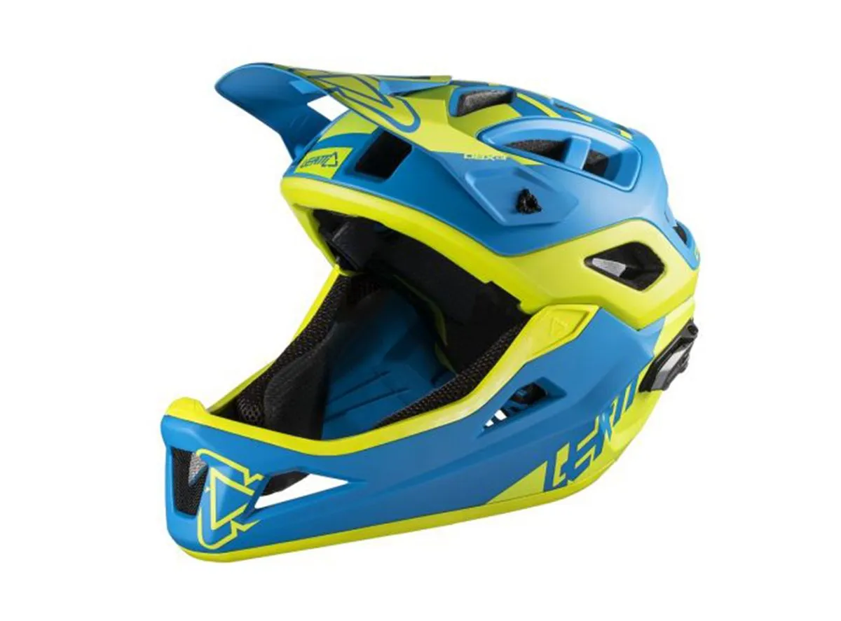 Leatt DBX 3.0 Enduro Full Face Helmet - Blue-Lime