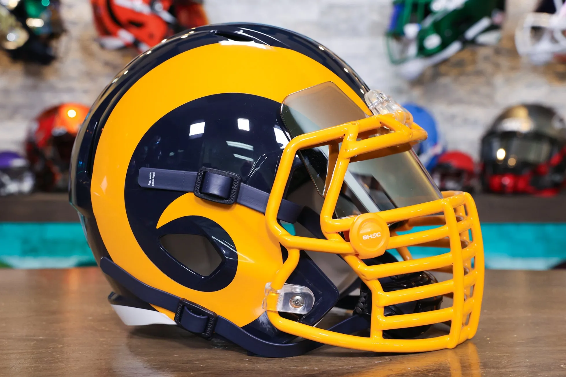 Los Angeles Rams Riddell Speed Display Helmet - GG Edition