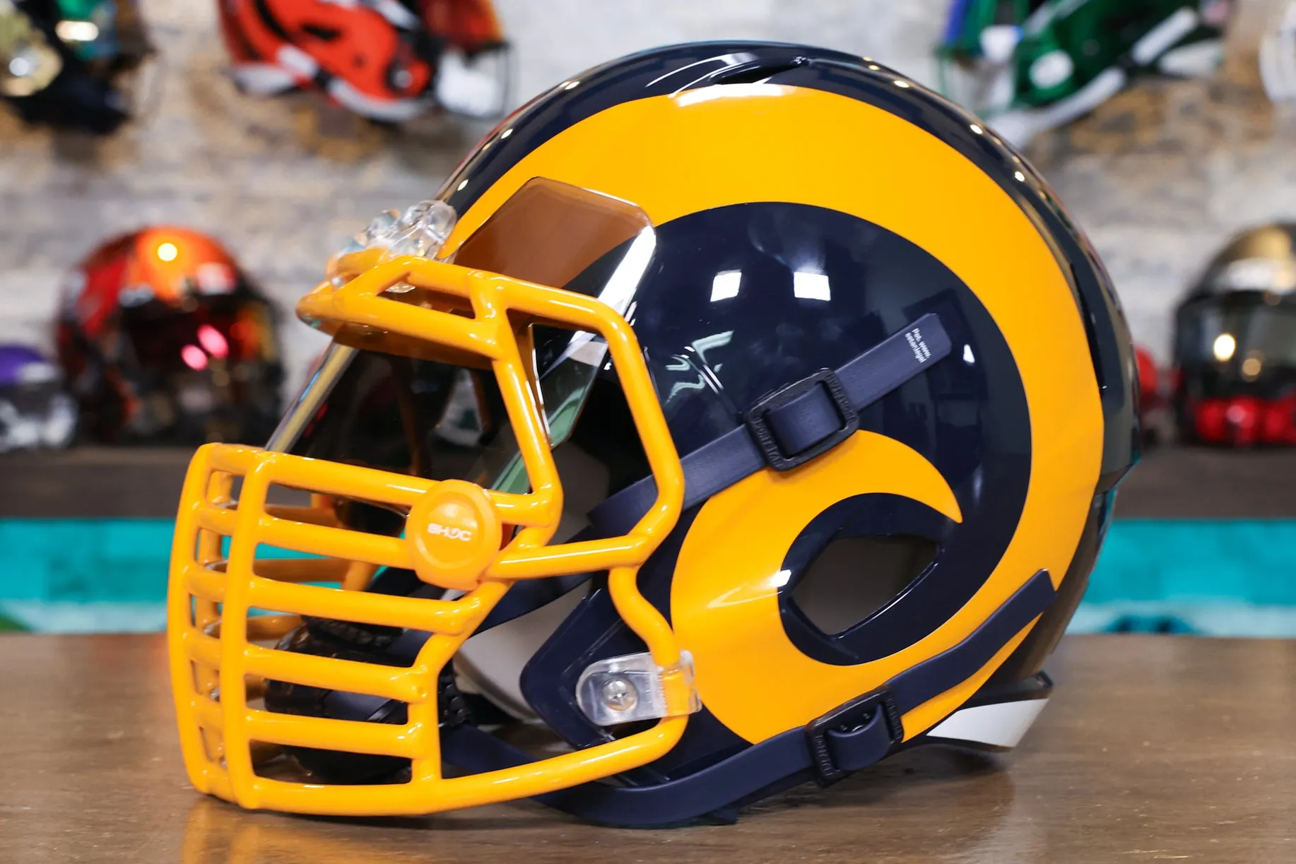 Los Angeles Rams Riddell Speed Display Helmet - GG Edition