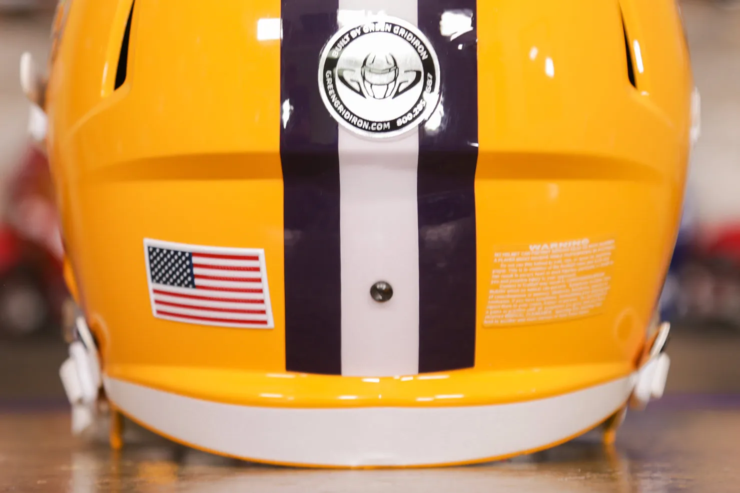 LSU Tigers Riddell Speed Display Helmet - GG Edition 00316