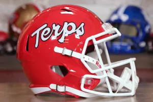 Maryland Terrapins Riddell Speed Display Helmet - Script