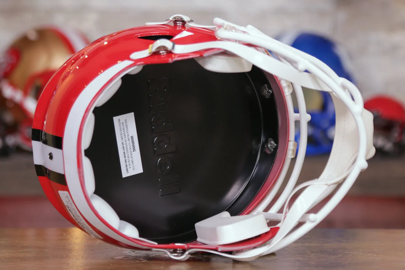 Maryland Terrapins Riddell Speed Display Helmet - Script