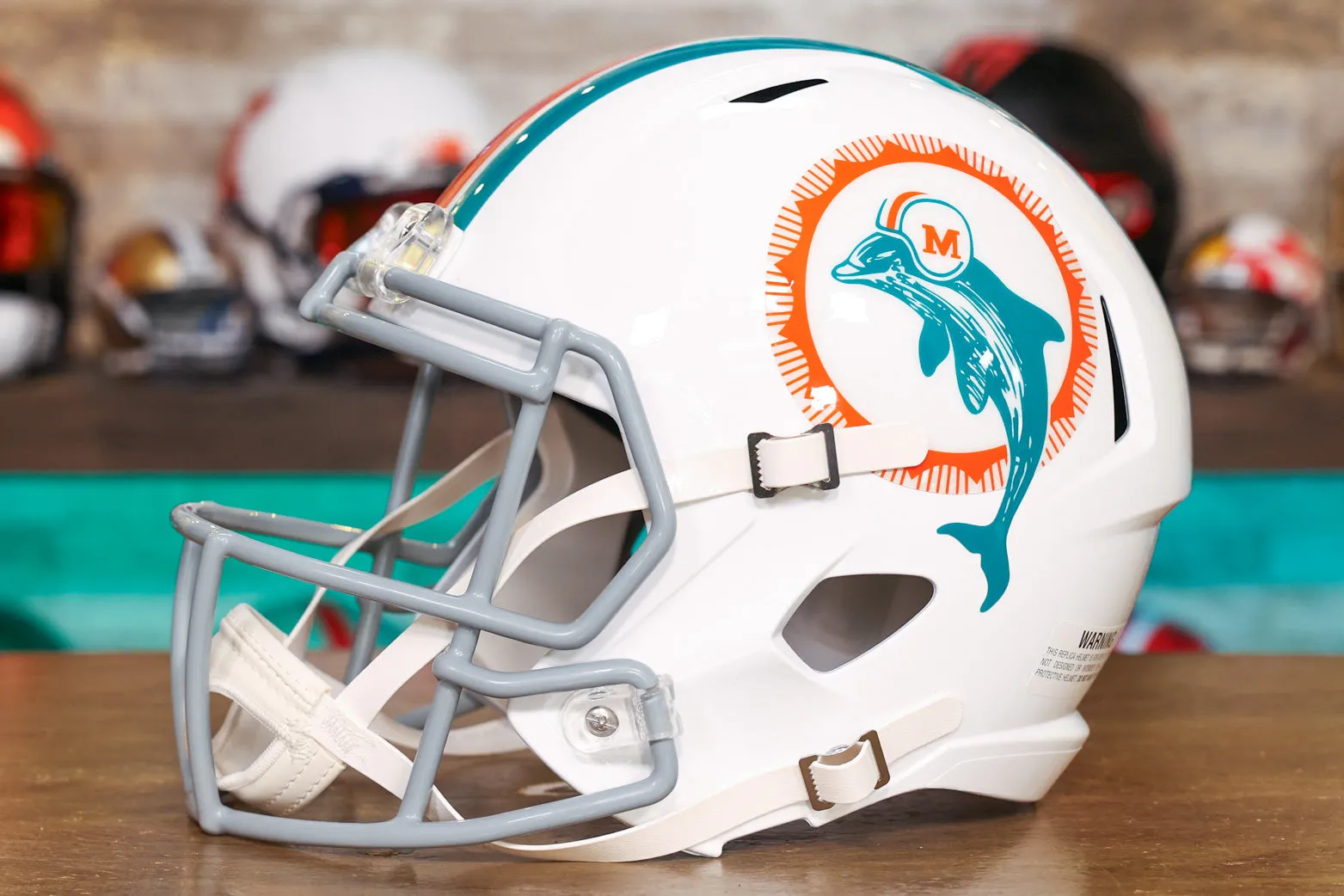 Miami Dolphins Riddell Speed Display Helmet - 1972 Throwback
