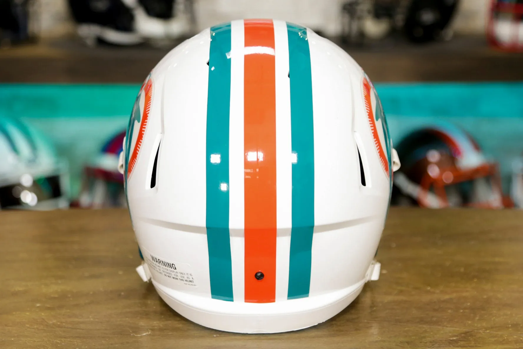 Miami Dolphins Riddell Speed Display Helmet - 1980-1996 Throwback
