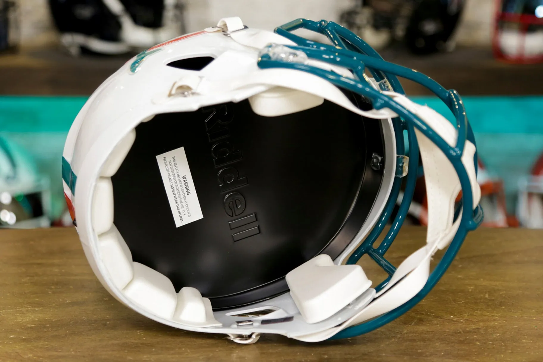 Miami Dolphins Riddell Speed Display Helmet - 1980-1996 Throwback