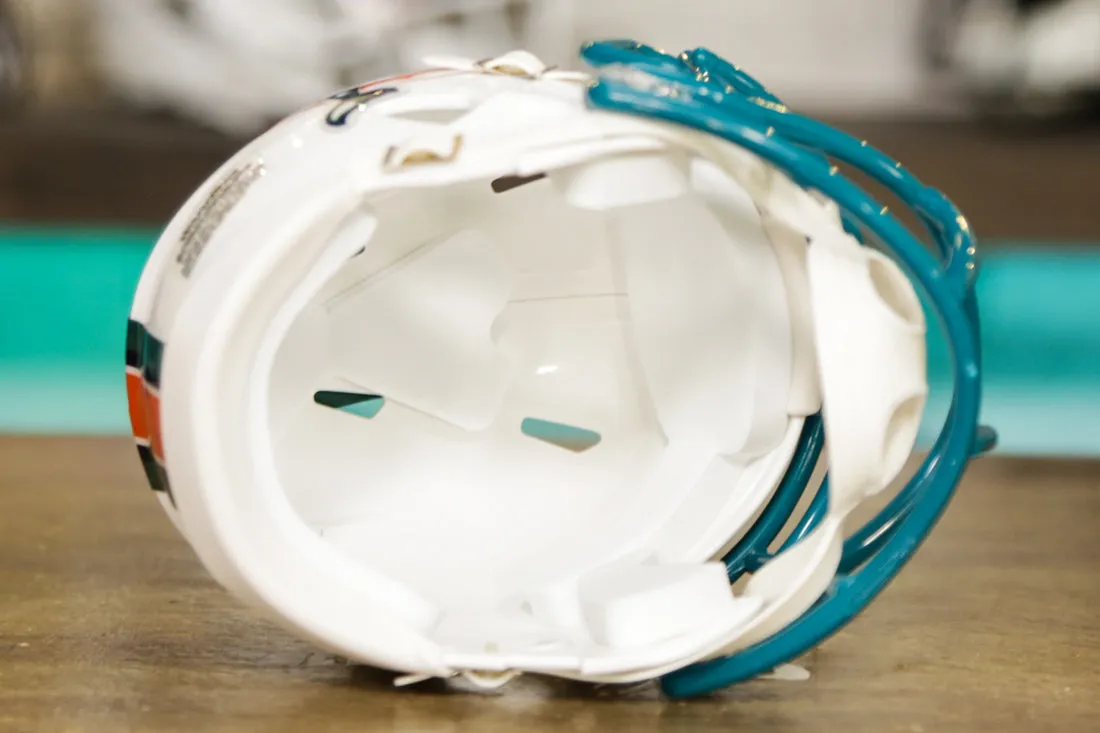 Miami Dolphins Riddell Speed Mini Helmet - 1996-2012 Throwback
