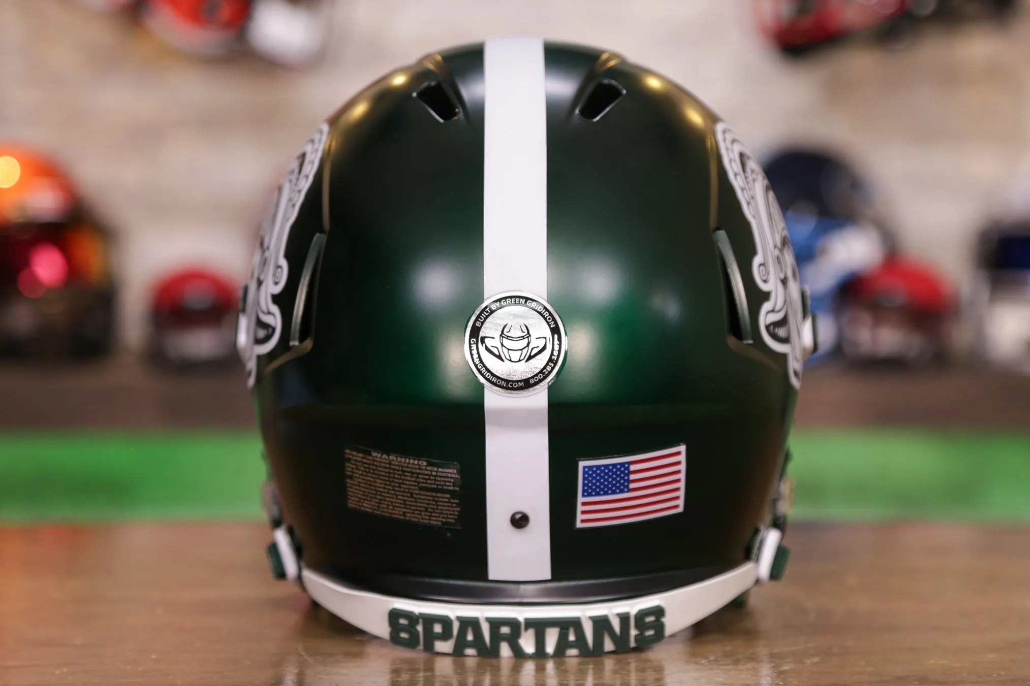 Michigan State Spartans Riddell Speed Display Helmet - GG Edition 00282