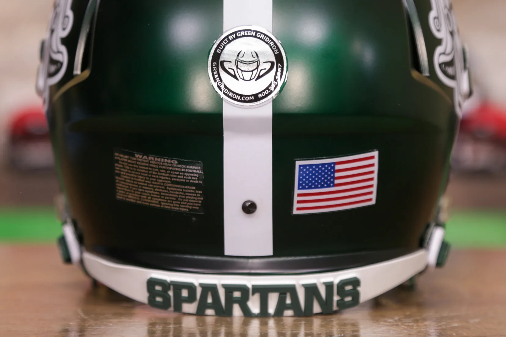Michigan State Spartans Riddell Speed Display Helmet - GG Edition 00282