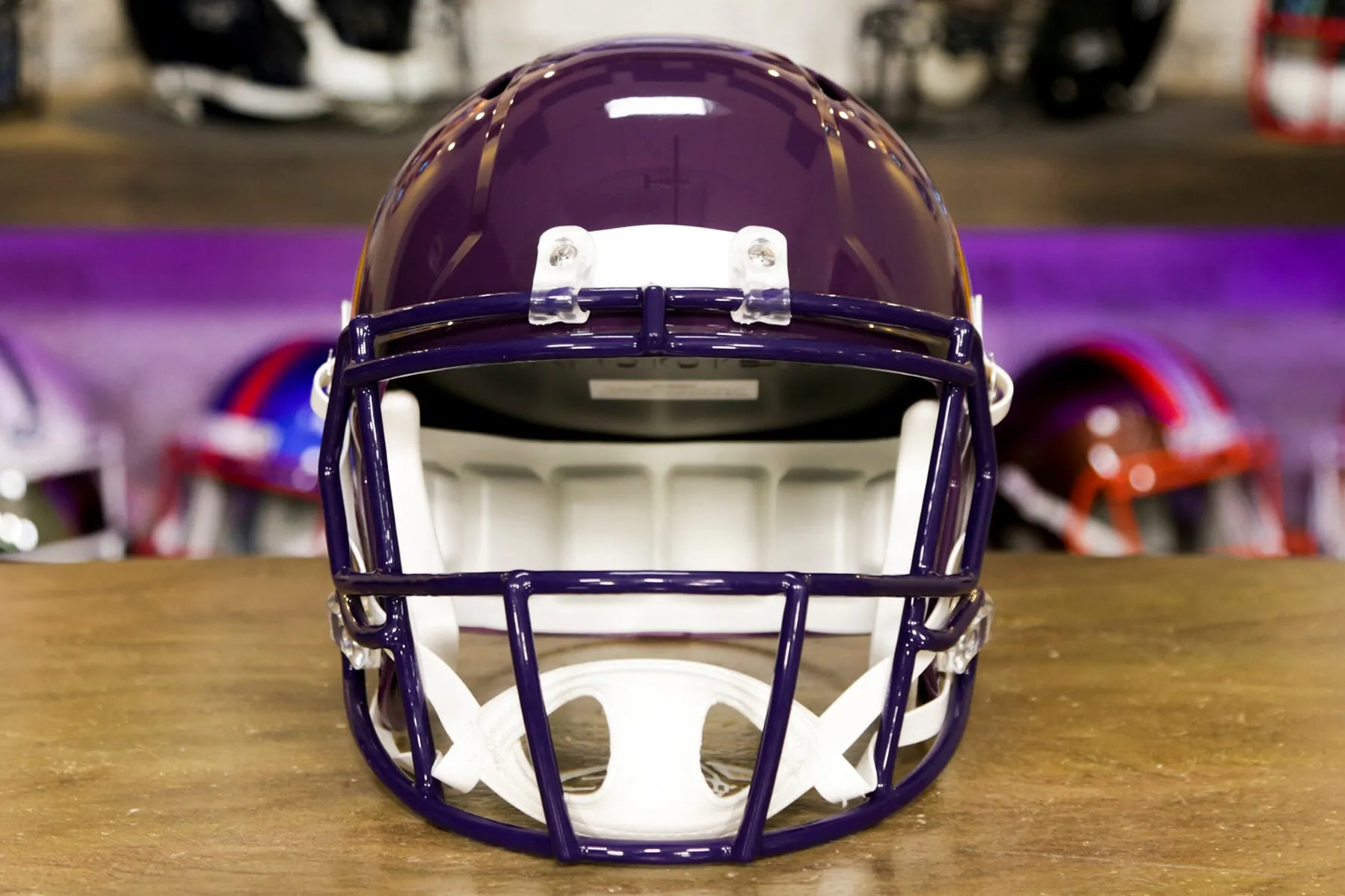 Minnesota Vikings Riddell Speed Display Helmet - 1983-2001 Throwback