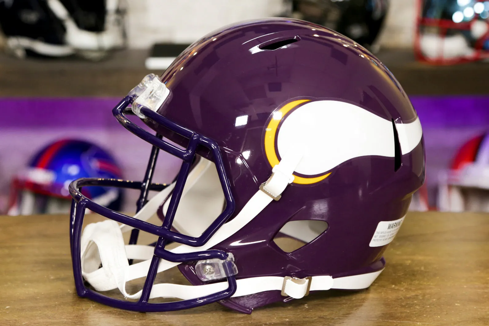 Minnesota Vikings Riddell Speed Display Helmet - 1983-2001 Throwback