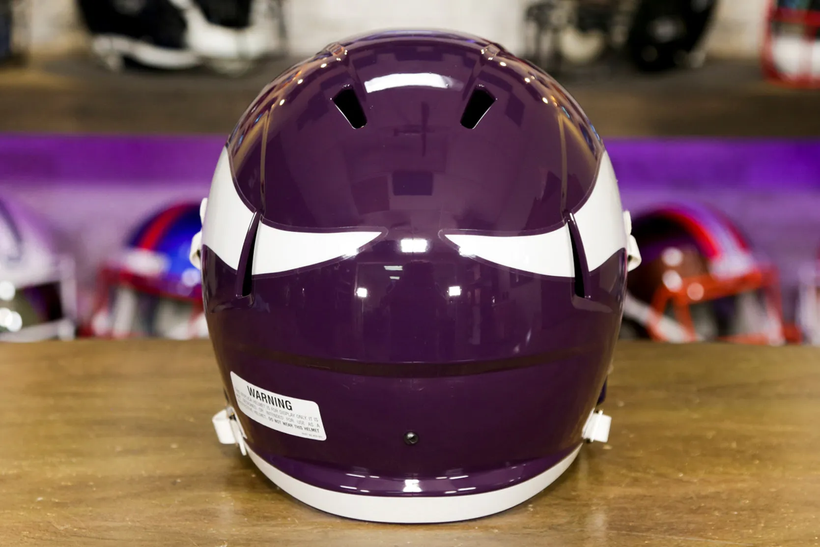 Minnesota Vikings Riddell Speed Display Helmet - 1983-2001 Throwback