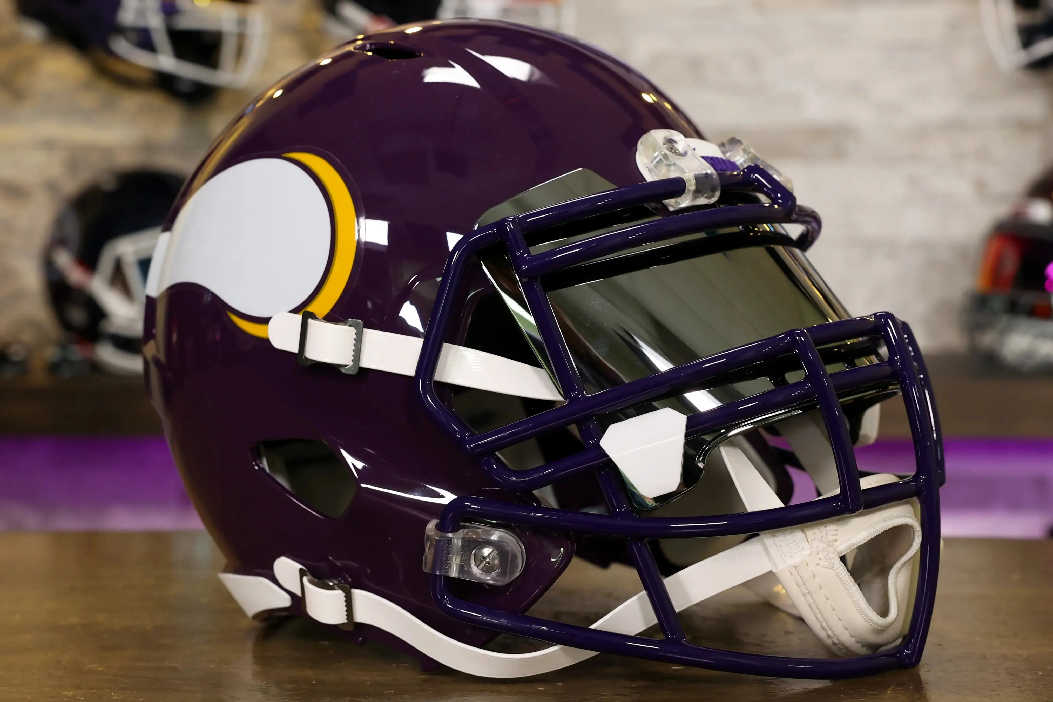 Minnesota Vikings Riddell Speed Display Helmet - GG Edition