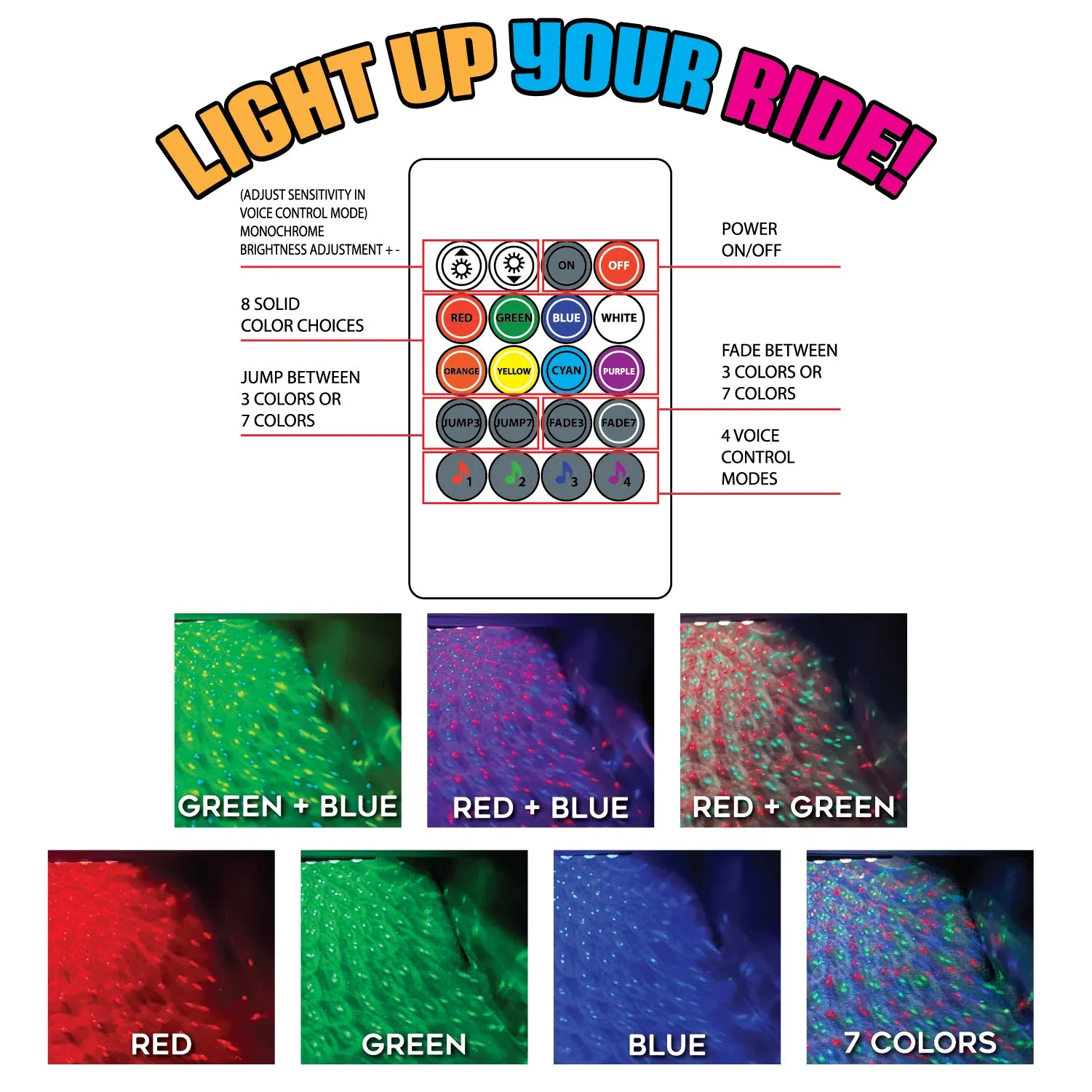 Mood Light Xtreme Starlight Ballz with Remote - 6 Pieces Per Retail Ready Display 24114