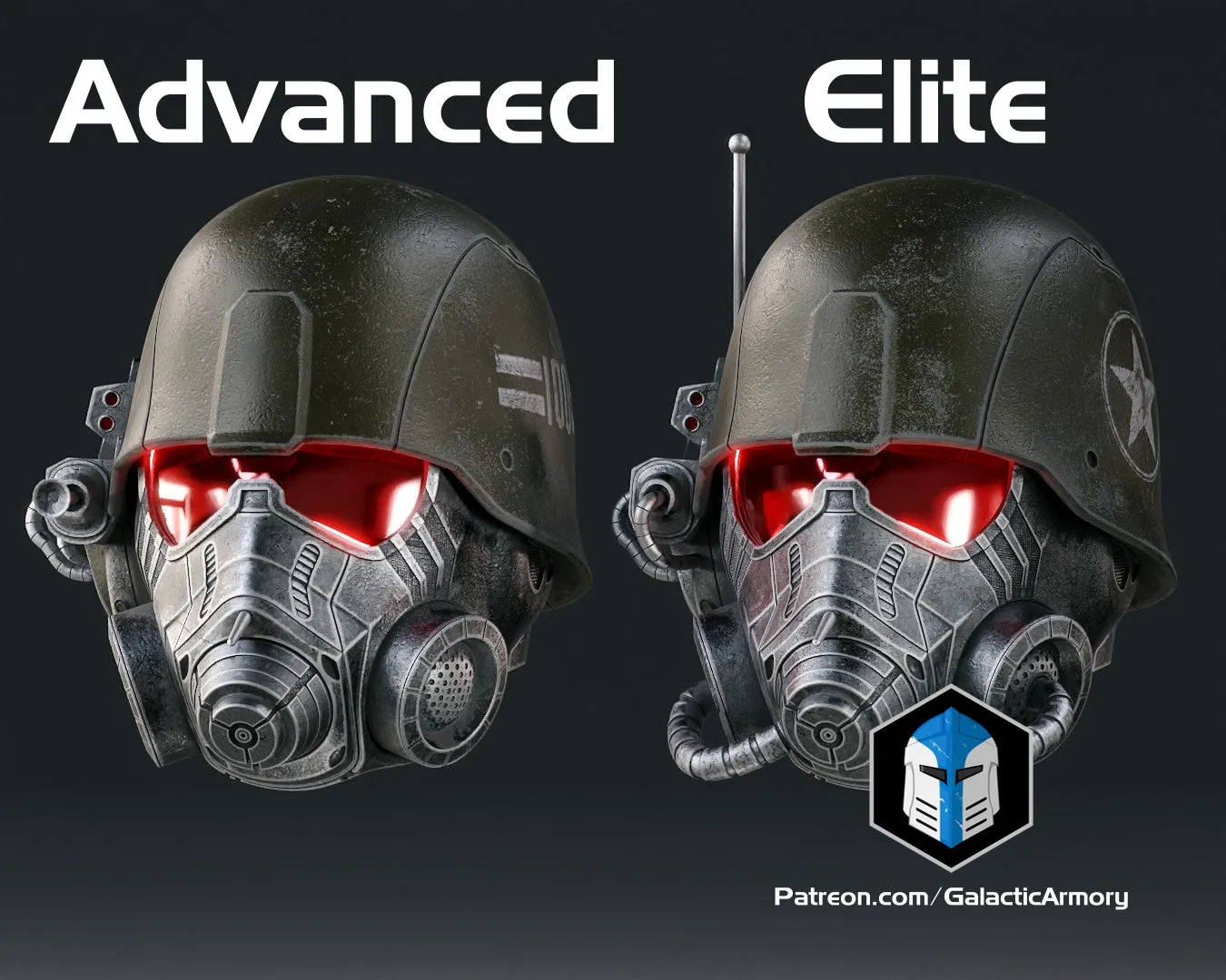 NCR Ranger Advanced and Elite Helmets - 3D Print Files