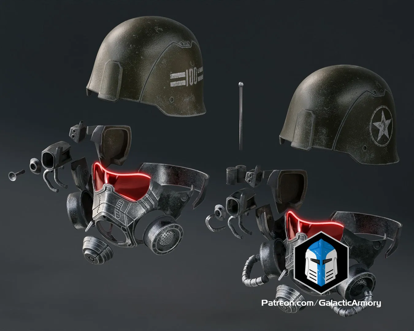 NCR Ranger Advanced and Elite Helmets - 3D Print Files