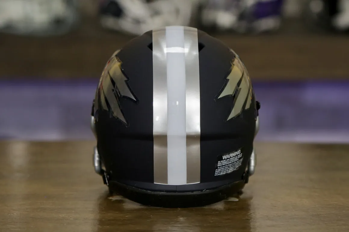 Nevada Wolf Pack Riddell Speed Mini Helmet - Matte Navy
