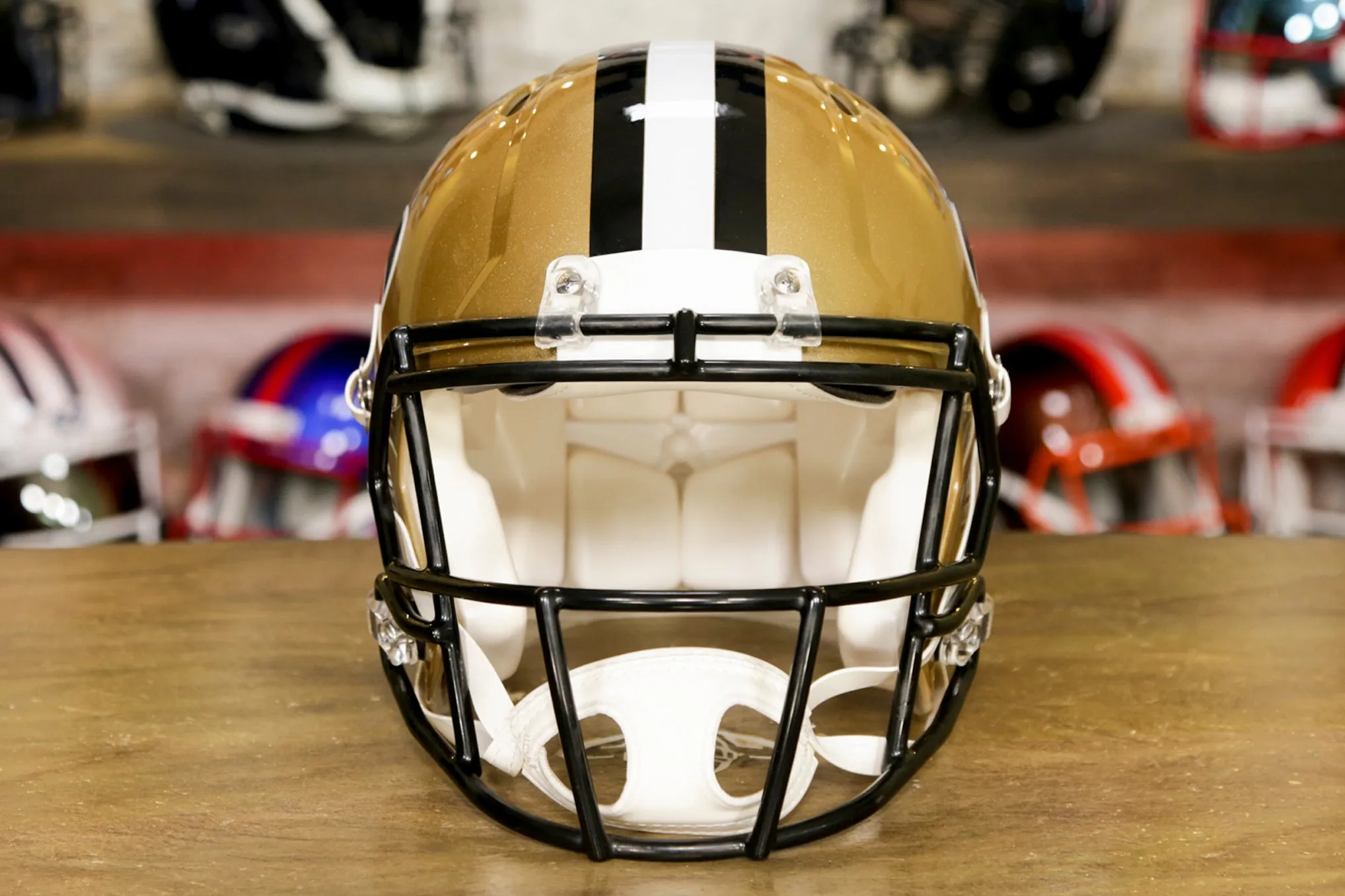 New Orleans Saints Riddell Speed Authentic Helmet - 1976-1999 Throwback