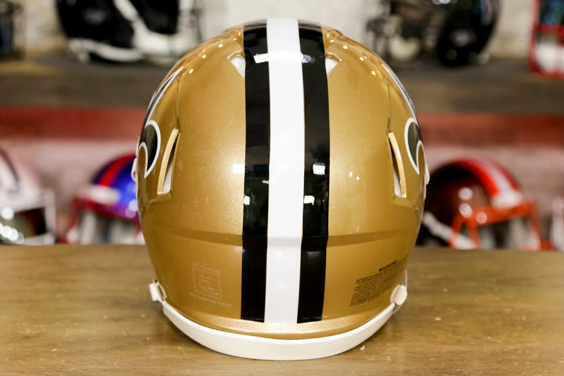 New Orleans Saints Riddell Speed Authentic Helmet - 1976-1999 Throwback