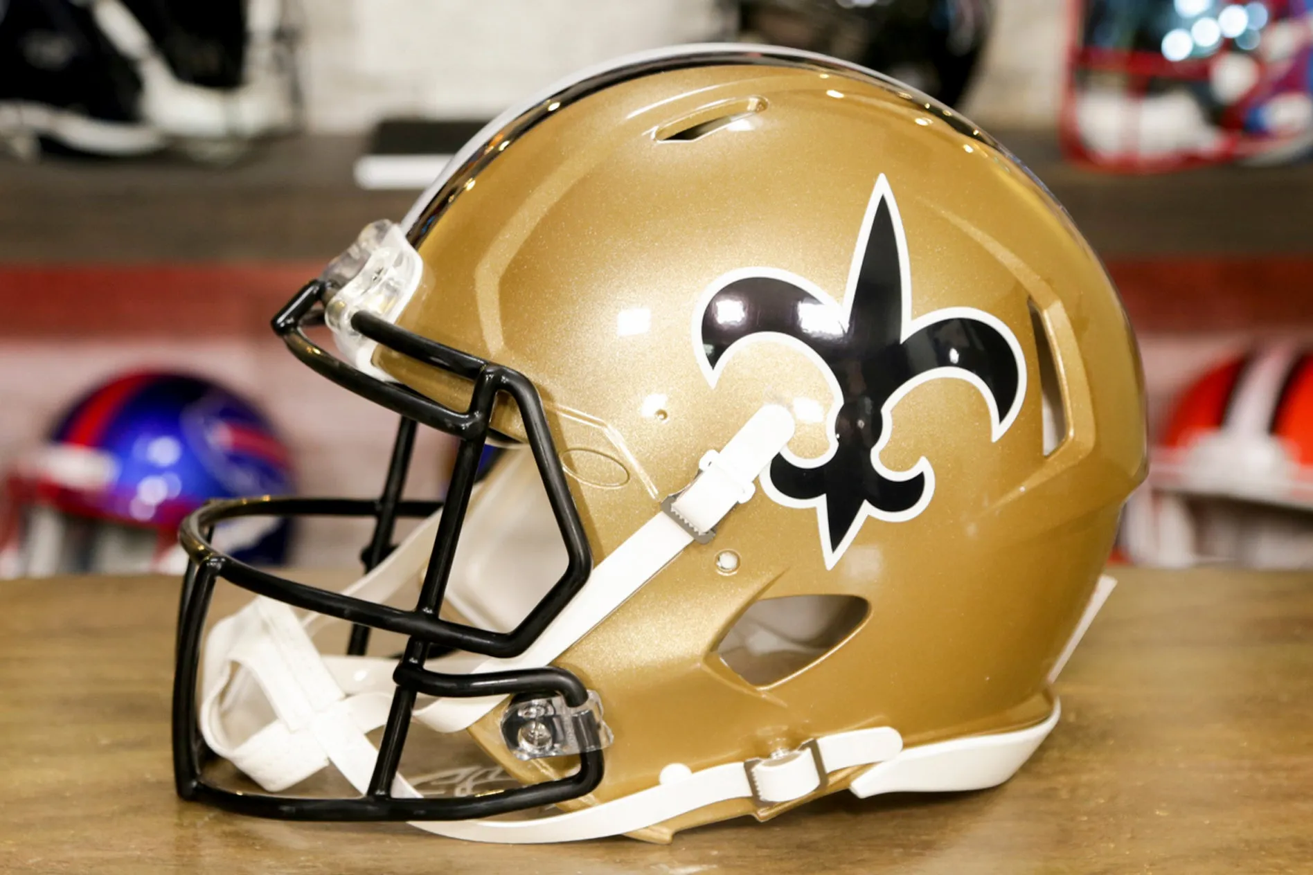 New Orleans Saints Riddell Speed Authentic Helmet - 1976-1999 Throwback