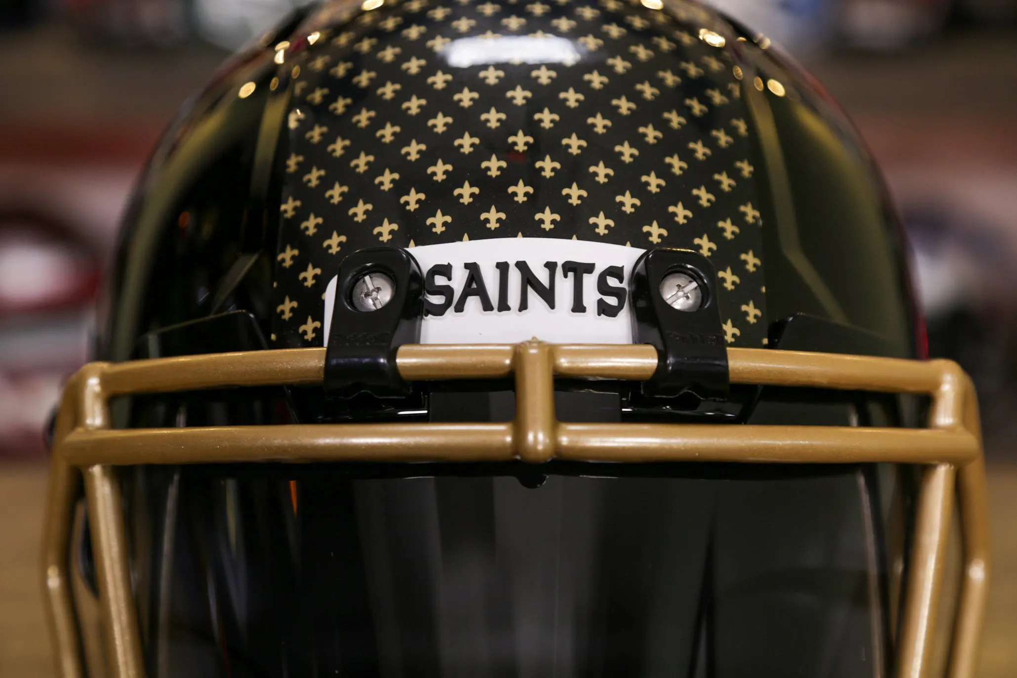 New Orleans Saints Riddell Speed Display Helmet - GG Edition 00245