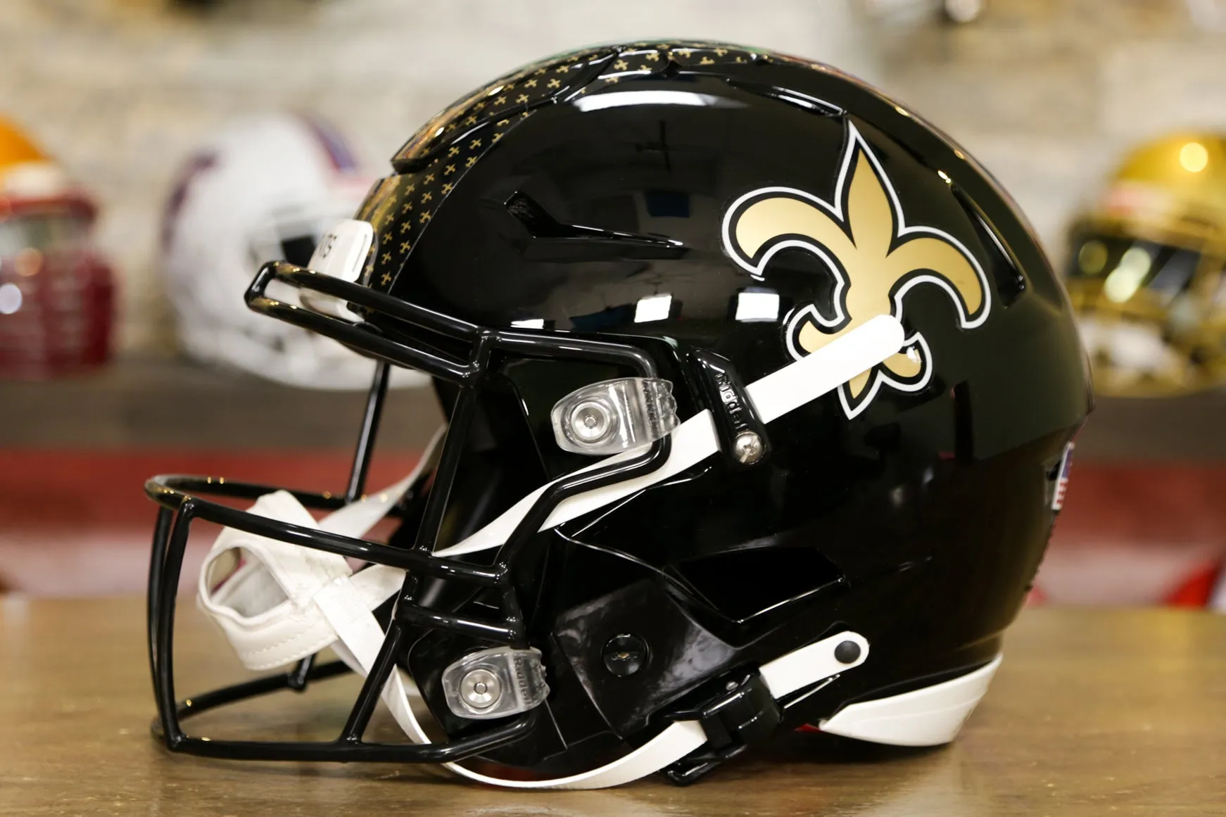 New Orleans Saints Riddell SpeedFlex Helmet - Black Alternate