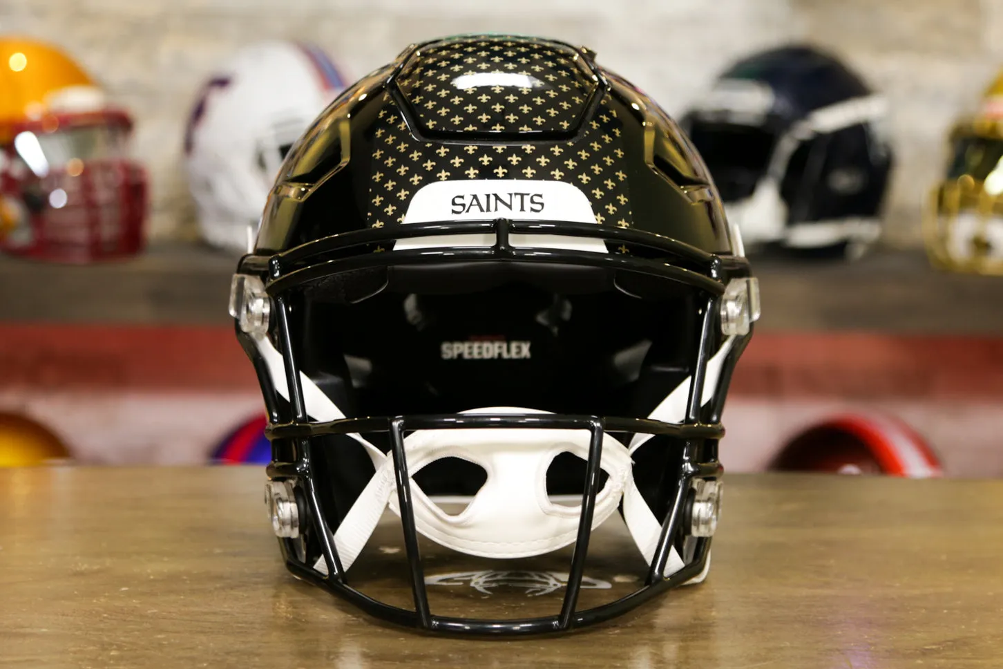 New Orleans Saints Riddell SpeedFlex Helmet - Black Alternate