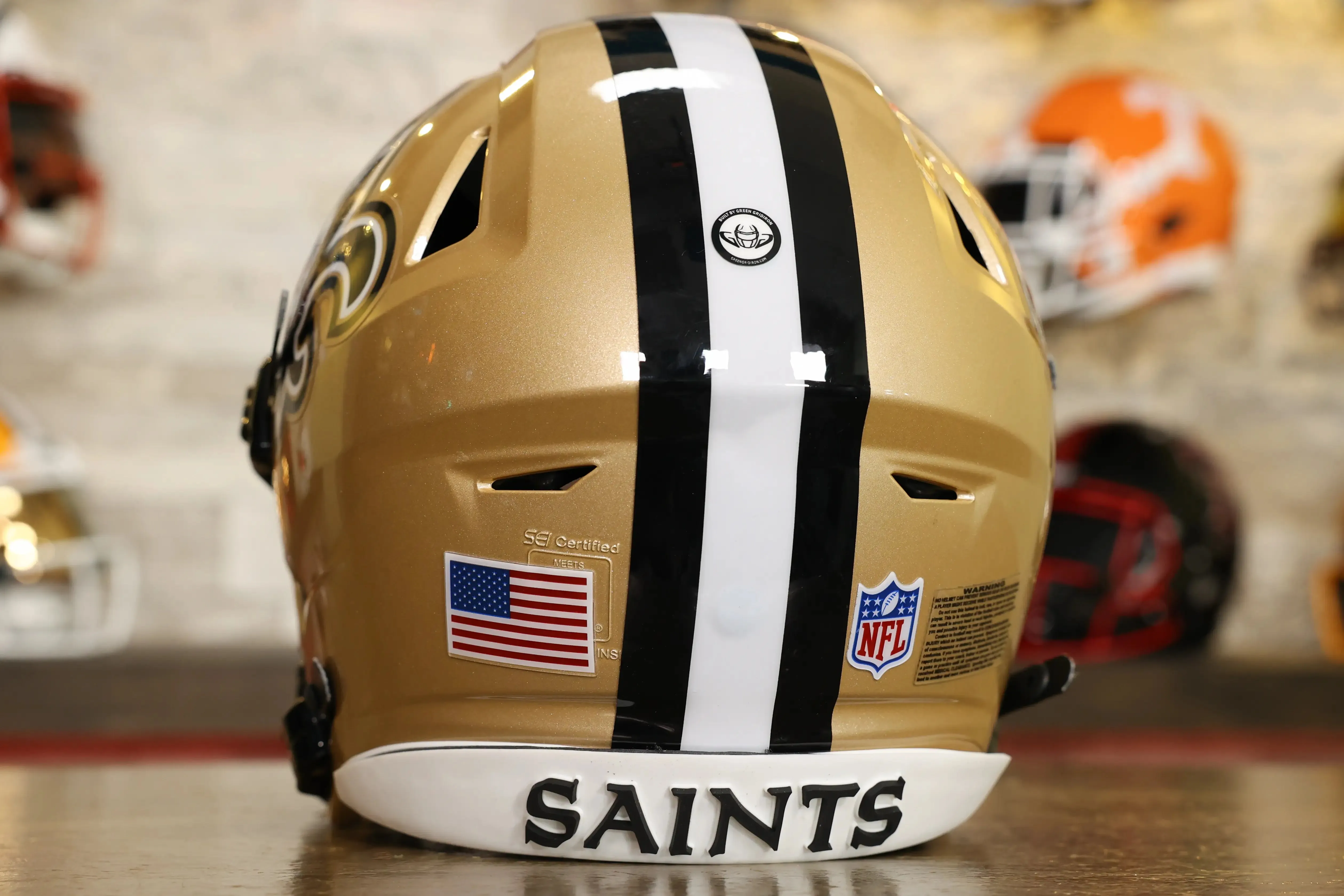 New Orleans Saints Riddell SpeedFlex Helmet - GG Edition 02082