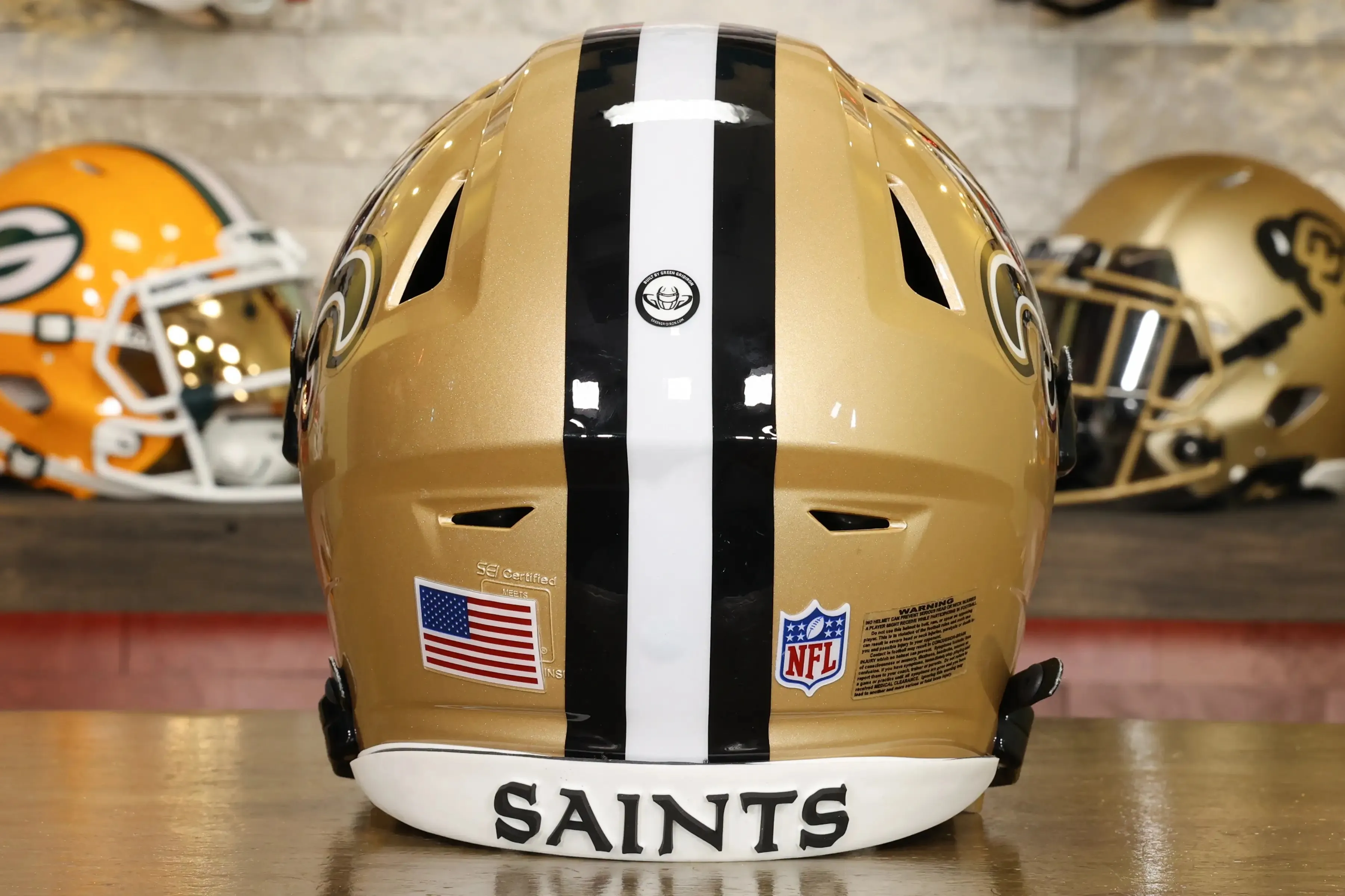 New Orleans Saints Riddell SpeedFlex Helmet - GG Edition 02082